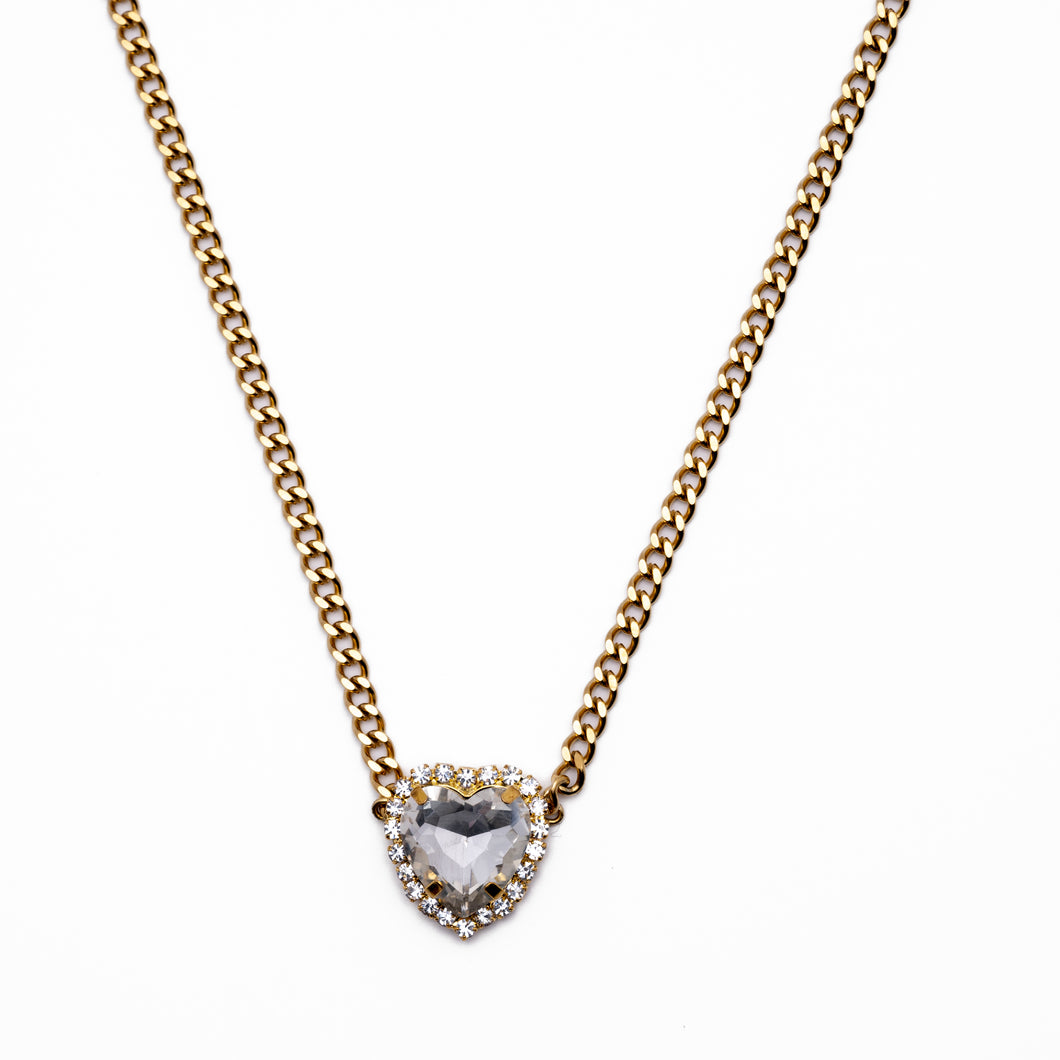 NYC LOVE Necklace: Crystal Clear